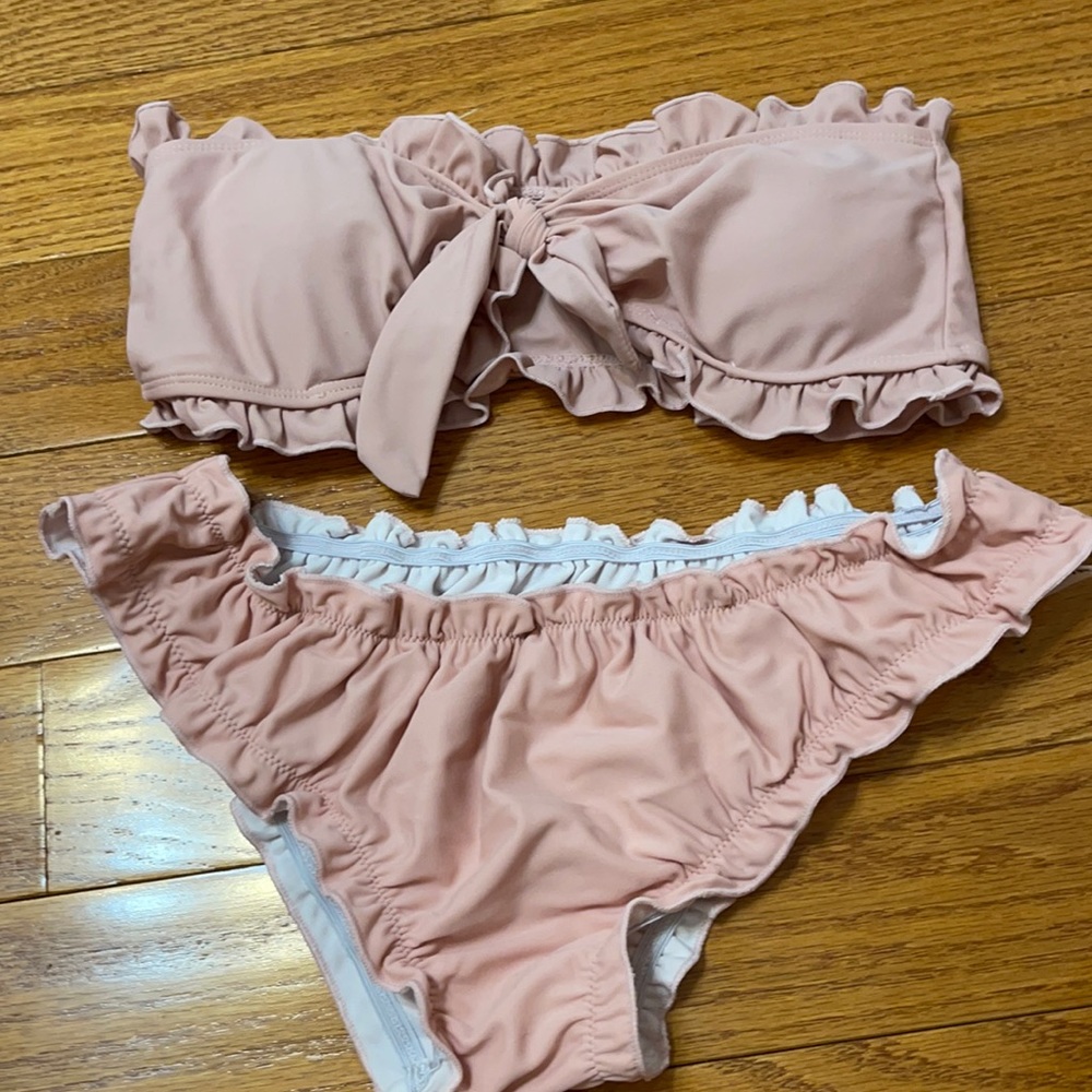 Pink two piece bikini